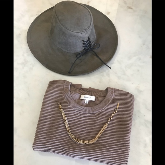 Faux suede hat - Picture 3 of 3